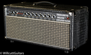 Amplified Nation Trem Drive Deluxe Head Black Croc / Check