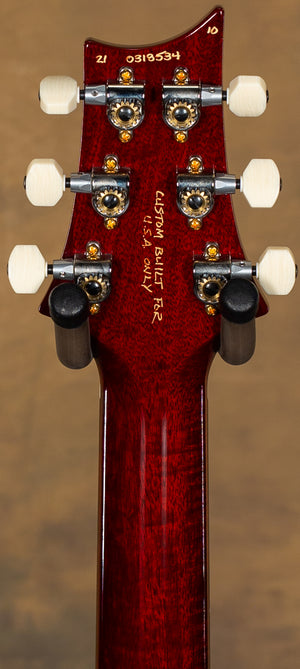 PRS DGT Wood Library Edition Fire Red Burst Brazilian Fretboard