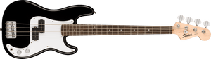 Fender Squier Mini Precision Bass, Laurel Fingerboard, White Pickguard, Black (190)