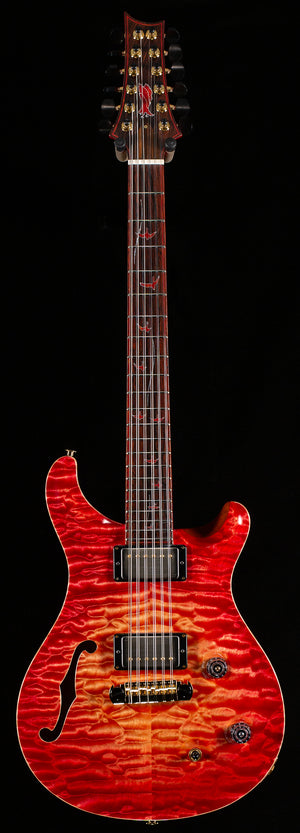 PRS Private Stock 11010 Custom 22 12 String Semi-Hollow Blood Orange Glow (886)