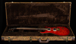 PRS Wood Library Custom 24 Blood Orange 10 Top Torrefied Maple Neck (163)