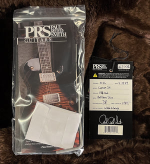 PRS Wood Library Custom 24 Jade Green Burst Quilt 10 Top Torrefied Maple Neck (166)