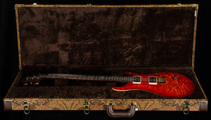 PRS Wood Library Custom 24 Blood Orange Quilt 10 Top Torrefied Maple Neck (814)