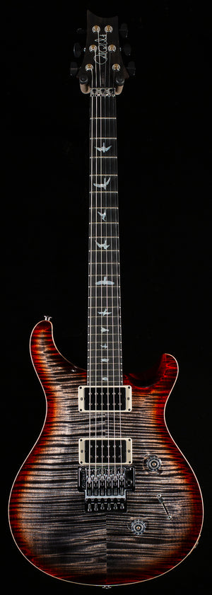 PRS Wood Library Custom 24 Floyd Charcoal Cherry Burst 10 Top (675)