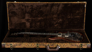 PRS Wood Library Custom 24 Floyd Charcoal Cherry Burst 10 Top (675)