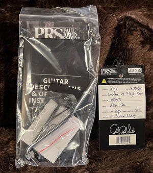 PRS Wood Library Custom 24 Floyd Charcoal Cherry Burst 10 Top (675)