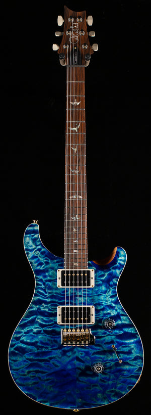 PRS Wood Library Custom 24 River Blue Quilt 10 Top Torrefied Maple Neck (688)