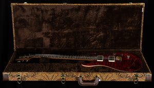 PRS Wood Library Custom 24 Tiger Red Quilt 10 Top Torrefied Maple Neck (612)