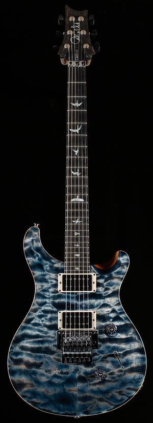PRS Wood Library Custom 24 Floyd Faded Whale Blue Quilt 10 Top Torrefied Maple Neck (299)