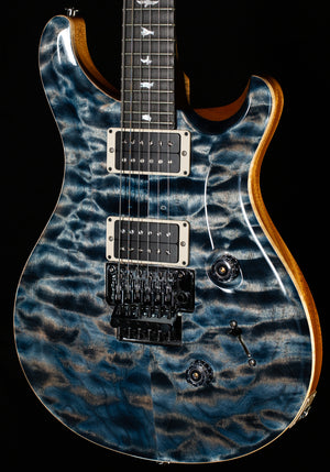 PRS Wood Library Custom 24 Floyd Faded Whale Blue Quilt 10 Top Torrefied Maple Neck (299)