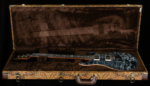 PRS Wood Library Custom 24 Floyd Faded Whale Blue Quilt 10 Top Torrefied Maple Neck (299)