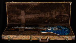 PRS Wood Library Custom 24 Floyd River Blue Quilt 10 Top Torrefied Maple Neck (301)