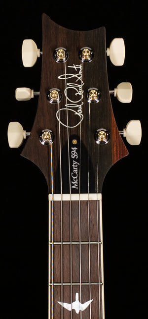 PRS Wood Library McCarty 594 Hollowbody II Torrefied Maple Neck Brazilian Rosewood Blood Orange Smokeburst 10 Top (402)