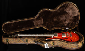 PRS Wood Library McCarty 594 Hollowbody II Torrefied Maple Neck Brazilian Rosewood Blood Orange Smokeburst 10 Top (402)