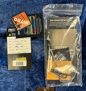 PRS Wood Library Willcutt Exclusive Custom 24-08 Rosewood Neck Cobalt Blue Quilt 10 Top Satin Finish (626)