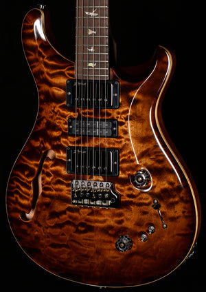PRS Wood Library Willcutt Exclusive Special Semi-Hollow Brazilian Quilt 10 Top Copperhead Burst (590)