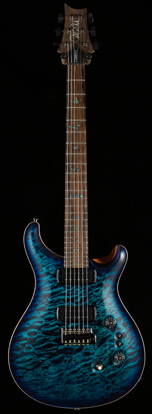 PRS Wood Library Willcutt Exclusive Satin Custom 24-08 Cobalt Blue Natural Back 10 Top (876)