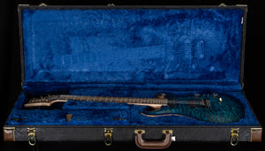 PRS Wood Library Willcutt Exclusive Satin Custom 24-08 Cobalt Blue Natural Back 10 Top (876)