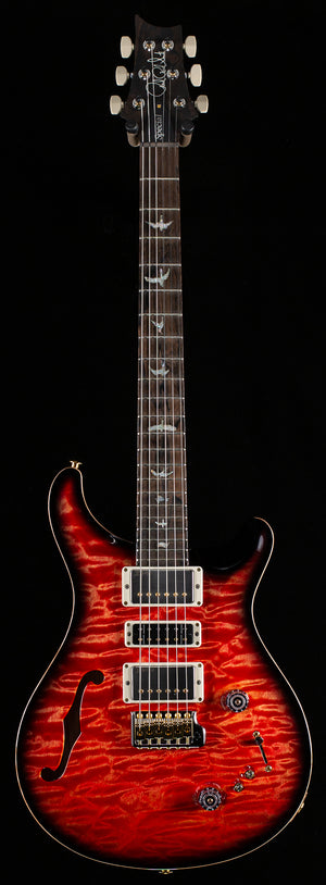 PRS Wood Library Willcutt Exclusive Special Semi-Hollow Quilt Maple Blood Orange Smokeburst 10 Top (056)