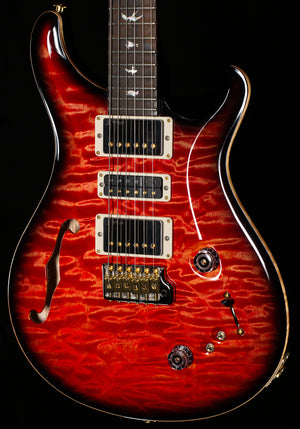 PRS Wood Library Willcutt Exclusive Special Semi-Hollow Quilt Maple Blood Orange Smokeburst 10 Top (056)