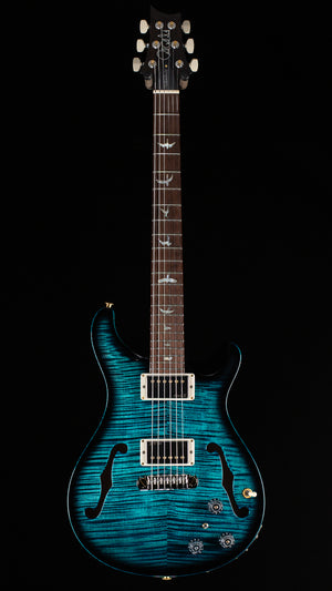 PRS Wood Library Willcutt Exclusive Hollowbody II Piezo Cobalt Smokeburst Stained Neck 10 Top Quilt (090)