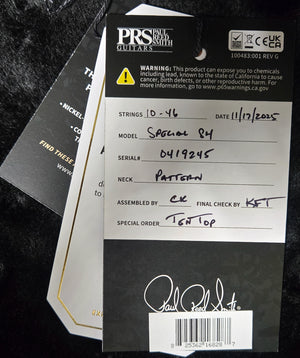 PRS Special Semi-Hollow Faded Whale Blue 10 Top (245)
