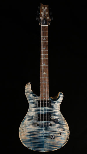 PRS Limited Edition Wood Library Custom 24 Stoptail Whale Blue 10 Top (995)