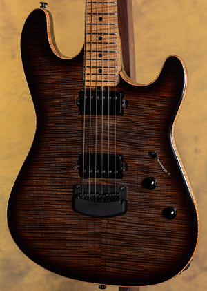 2020 Ernie Ball Music Man Sabre Cobra Burst w/ Neck Repair