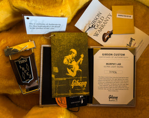 2021 Gibson Custom Shop Murphy Lab 1964 Trini Lopez Standard Reissue Ebony Ultra Light Aged w/ Bigsby