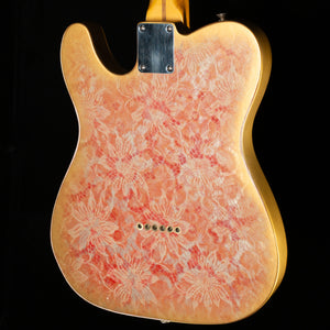 Underwood Guitars T Style Gold Red Flower