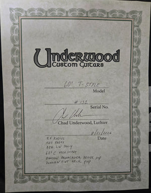 Underwood Guitars T-Style (132)