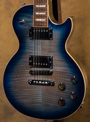 2014 Gibson Les Paul Peace Tranquility Blue Burst