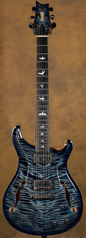 2021 PRS Private Stock 9610 Hollowbody II Piezo Faded Indigo Microburst