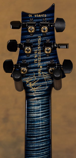 2021 PRS Private Stock 9610 Hollowbody II Piezo Faded Indigo Microburst