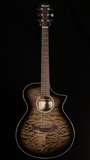 Ibanez AEWC16QA Acoustic Electric Guitar Trans Black Sunburst (780)