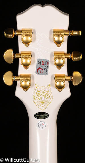 Epiphone Emily Wolfe “White Wolf” Sheraton Aged Bone White (029)