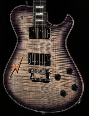 Knaggs Influence Kenai HB Lightning Bolt F-Hole T1 Top Charcoal Burst (286)