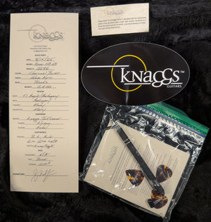 Knaggs Influence Kenai HB Lightning Bolt F-Hole T1 Top Charcoal Burst (286)