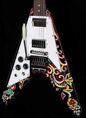 Epiphone Jimi Hendrix "Love Drops" Flying V Ebony Lefty (582)