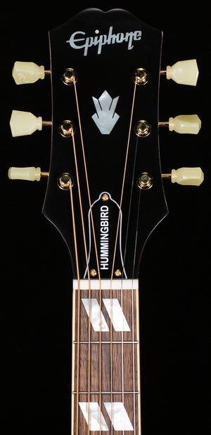 Epiphone Hummingbird All Solid Wood Fishman Sonitone Aged Cherry Sunburst Gloss (677)