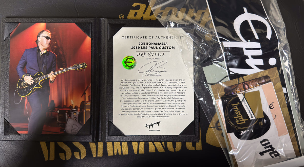 Epiphone Joe Bonamassa 1959 Les Paul Custom Antique Ebony (202)