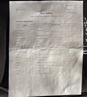 2025 Novo Serus H2 Custom Olympic White