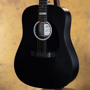 2021 Martin DX Johnny Cash Black w/ Hardshell Case