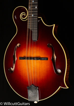 Gibson F-5G Mandolin Red Spruce Top Dark Burst Gloss NH Sunburst Quilt Back (012)