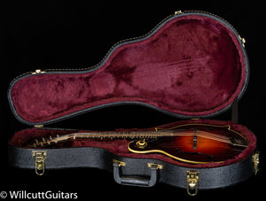 Gibson F-5G Mandolin Red Spruce Top Dark Burst Gloss NH Sunburst Quilt Back (012)