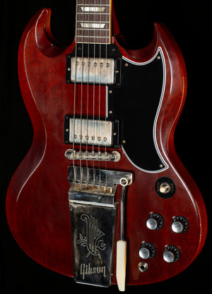 Gibson Custom Shop 1964 SG Standard Reissue Maestro Ultra Light Aged Cherry Red (694)