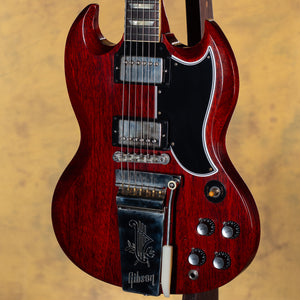 2024 Gibson Custom Shop 1964 SG Standard Reissue Maestro Ultra Light Aged Cherry Red