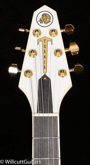 Rick Turner Model 1 Deluxe All White, Gold Hardware (664)