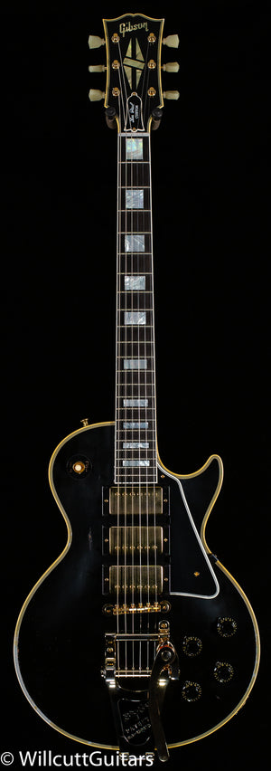 Gibson Custom Shop 1957 Les Paul Custom Reissue 3- Pickup Bigsby Murphy Lab Light Aged Ebony (120)