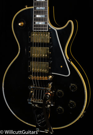 Gibson Custom Shop 1957 Les Paul Custom Reissue 3- Pickup Bigsby Murphy Lab Light Aged Ebony (120)